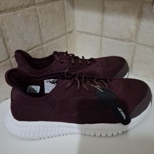 NEW Reebok Burgundy Work Shoes Slip Resistance Size 12